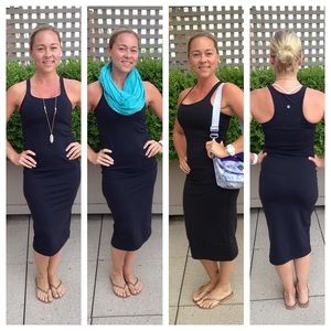 Lululemon refresh racer midi dress, size 8